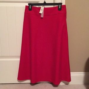 Talbots red Italian flannel skirt.